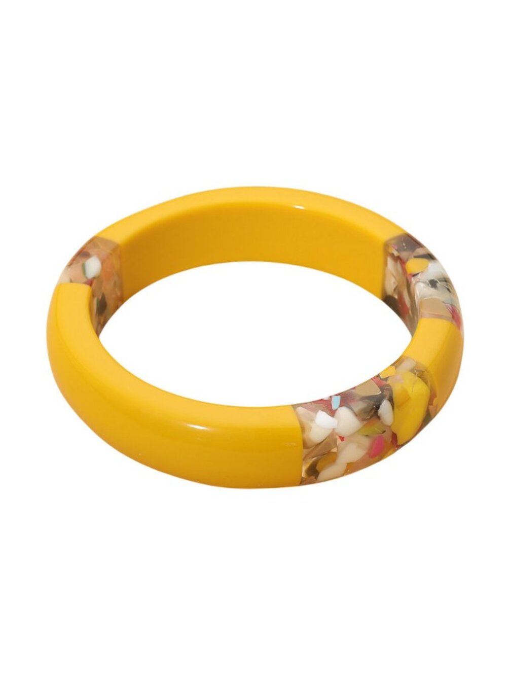 Tigerstars Yellow Resin Bangle Bracelet
